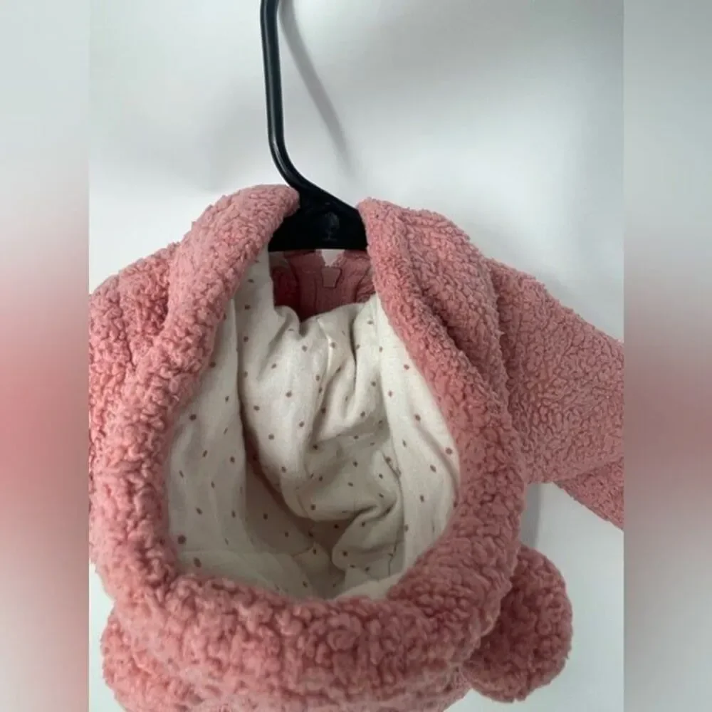 Carters infant‎ fuzzy pink jacket 6 months
